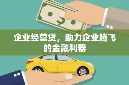 汉川企业经营贷，助力企业腾飞的金融利器