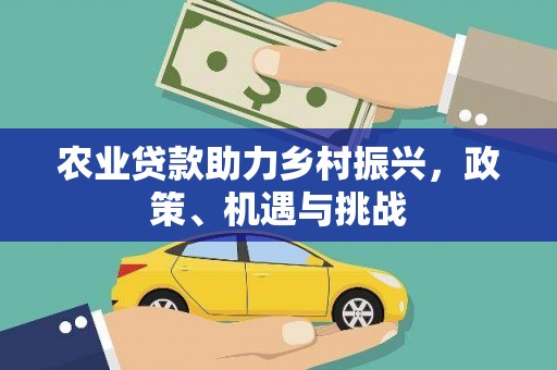 汉川农业贷款助力乡村振兴，政策、机遇与挑战