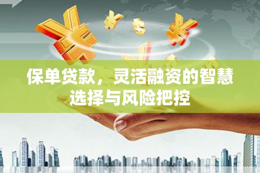 汉川保单贷款，灵活融资的智慧选择与风险把控