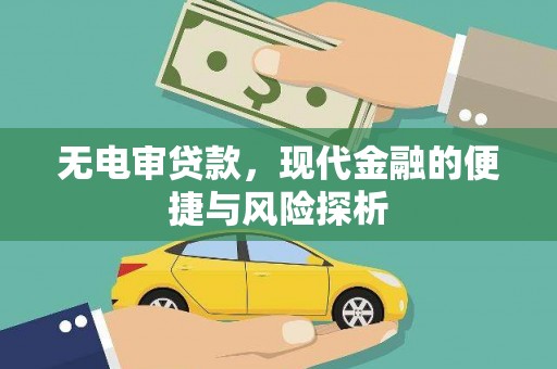 汉川无电审贷款，现代金融的便捷与风险探析