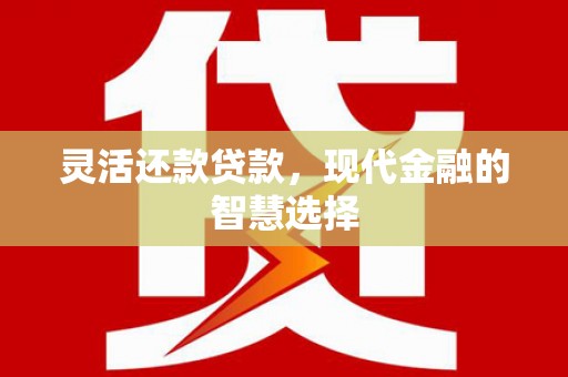 汉川灵活还款贷款，现代金融的智慧选择