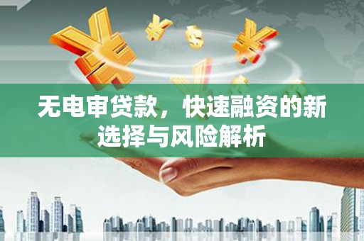 汉川无电审贷款，快速融资的新选择与风险解析