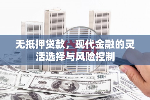 汉川无抵押贷款，现代金融的灵活选择与风险控制