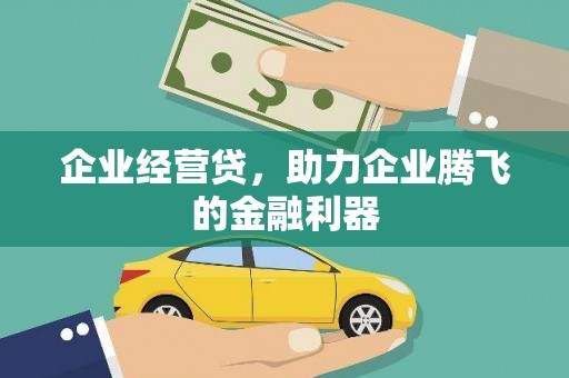 汉川企业经营贷，助力企业腾飞的金融利器