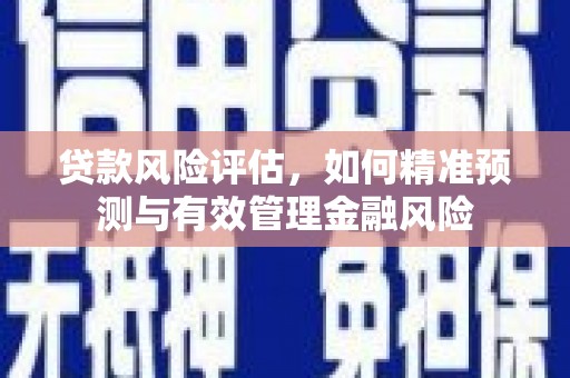 汉川贷款风险评估，如何精准预测与有效管理金融风险