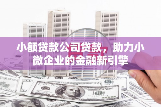 汉川小额贷款公司贷款，助力小微企业的金融新引擎