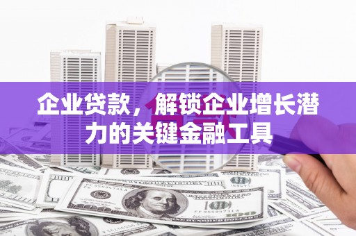 汉川企业贷款，解锁企业增长潜力的关键金融工具