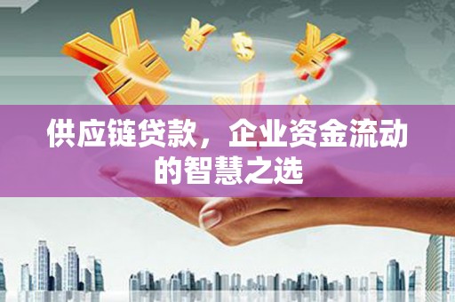 汉川供应链贷款，企业资金流动的智慧之选
