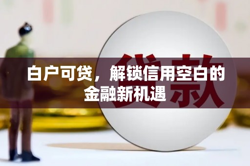汉川白户可贷，解锁信用空白的金融新机遇