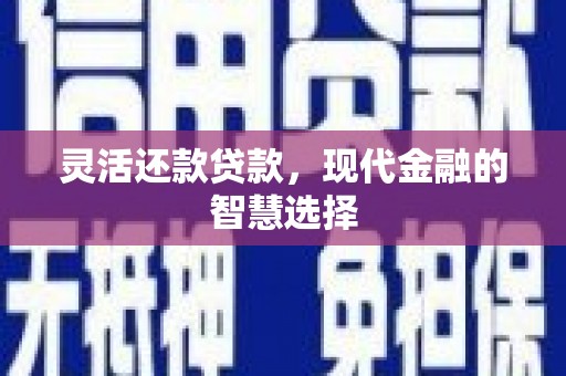 汉川灵活还款贷款，现代金融的智慧选择