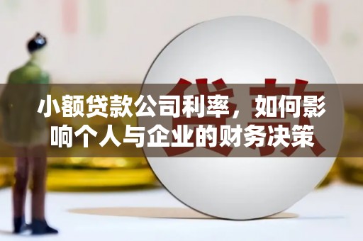 汉川小额贷款公司利率，如何影响个人与企业的财务决策