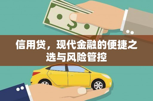 汉川信用贷，现代金融的便捷之选与风险管控