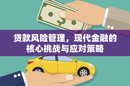 汉川贷款风险管理，现代金融的核心挑战与应对策略