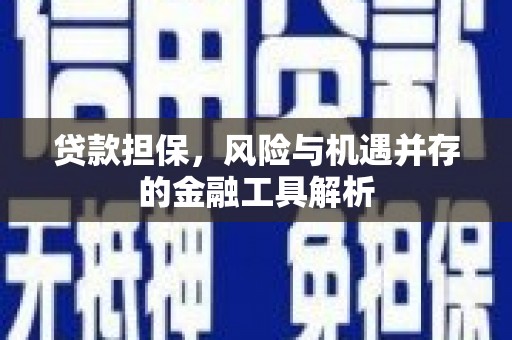 汉川贷款担保，风险与机遇并存的金融工具解析