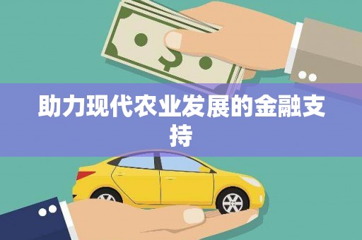 汉川助力现代农业发展的金融支持